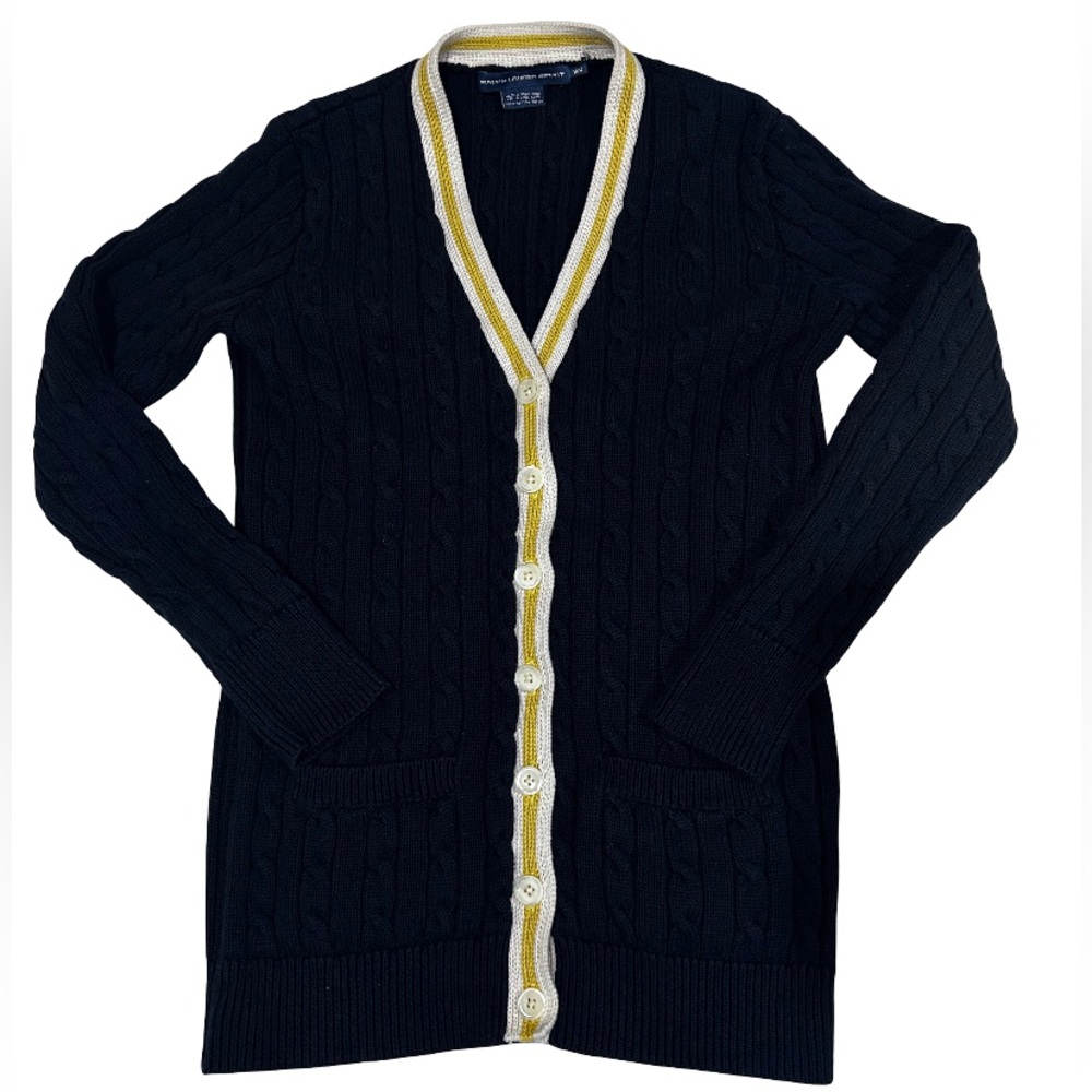 Vintage Ralph Lauren Polo Sport 1995 Cable Cotton Cardigan - Size:M